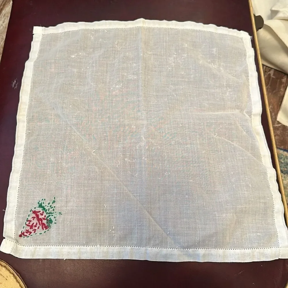 Vintage Cocktail Napkin Linen From an Estate Sale